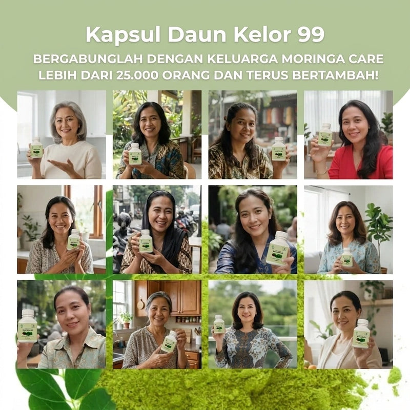 Kapsul Daun Kelor 99 – Membantu Menurunkan Kortisol Secara Alami Untuk Mengembalikan Keseimbangan Luar dan Dalam